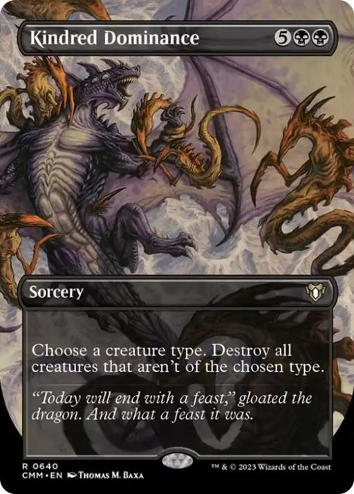 Kindred Dominance (Borderless Alternate Art) [Commander Masters] - MTG Single