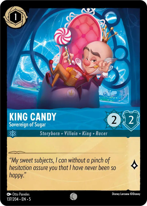 King Candy - Sovereign of Sugar (137/204) [Shimmering Skies] - Lorcana Single