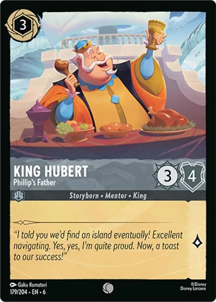 King Hubert - Phillip’s Father (179/204) [Azurite Sea] - Lorcana Single