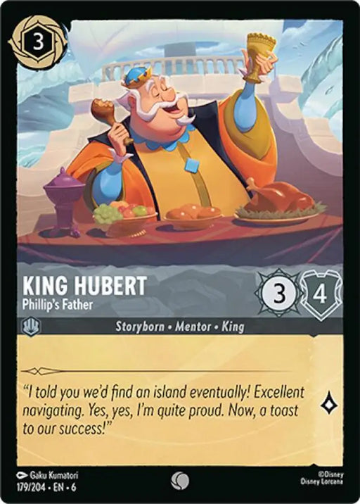 King Hubert - Phillip’s Father (179/204) [Azurite Sea] - Lorcana Single