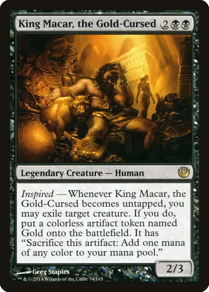 King Macar the Gold-Cursed [Journey into Nyx] - MTG Single
