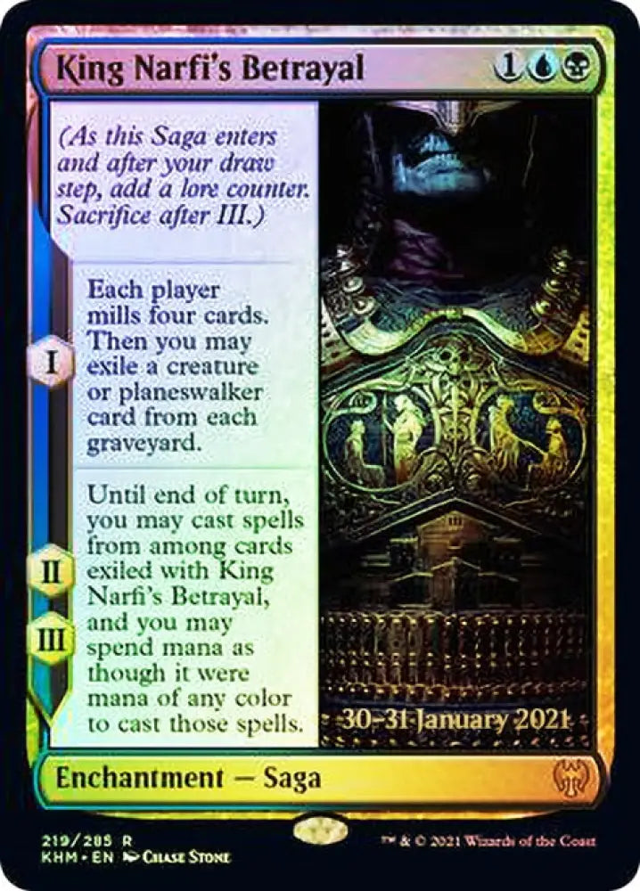 King Narfi’s Betrayal [Kaldheim Prerelease Promos] - MTG Single
