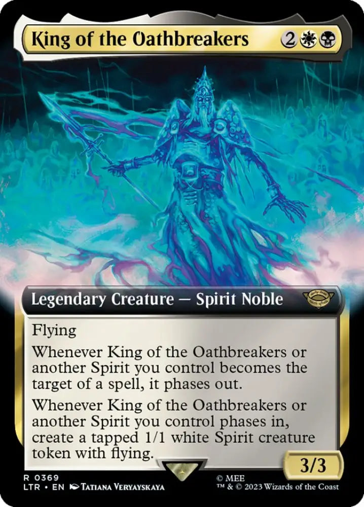 King of the Oathbreakers (Extended Art) [The Lord of the Rings: Tales of Middle-Earth] - MTG Single