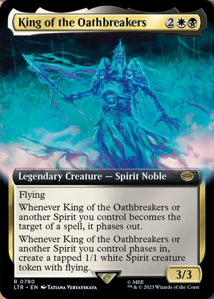 King of the Oathbreakers (Extended Art) (Surge Foil) [The Lord of the Rings: Tales of Middle-Earth] - MTG Single