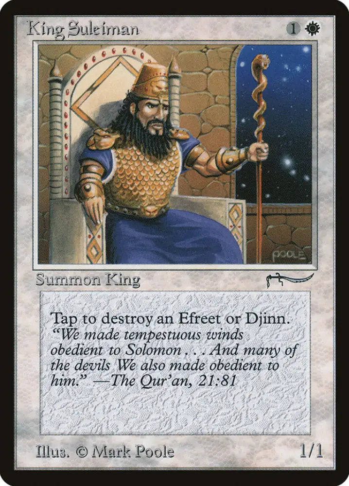 King Suleiman [Arabian Nights] - MTG Single
