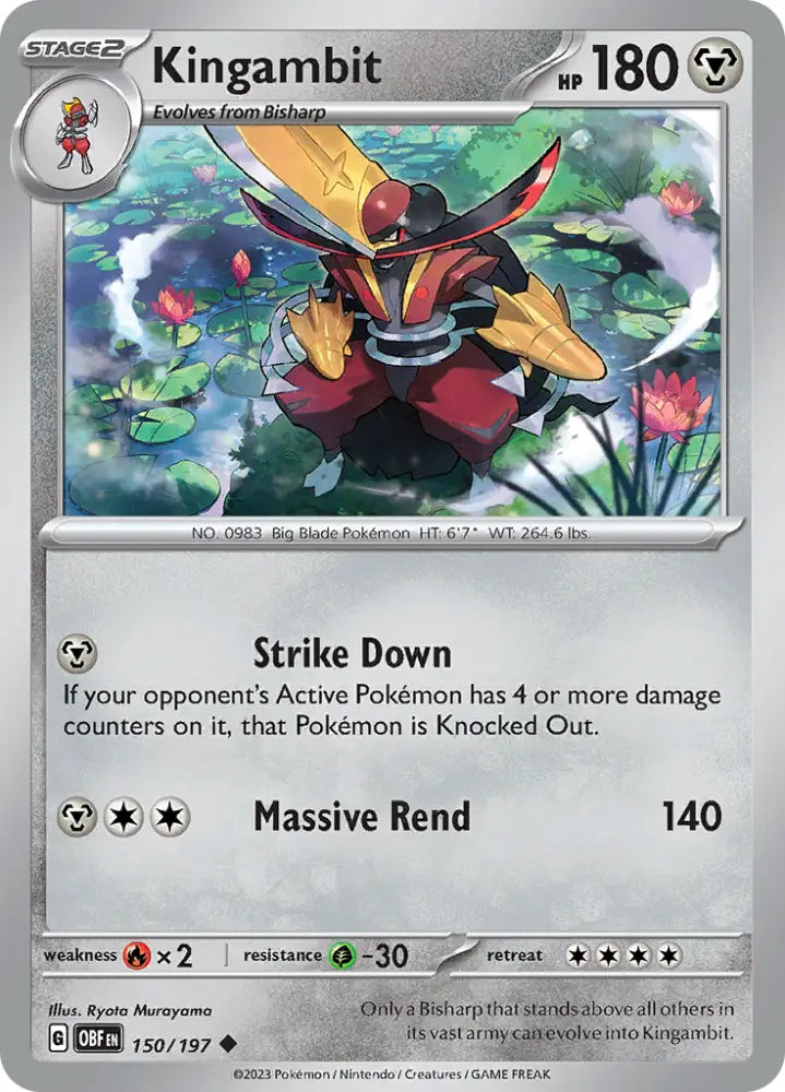 Kingambit (150/197) [Scarlet & Violet: Obsidian Flames] - Pokemon Single