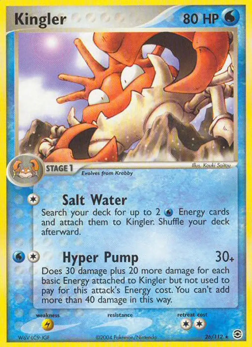 Kingler (26/112) [EX: FireRed & LeafGreen] - Pokemon Single