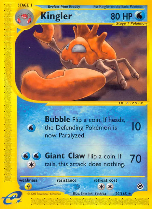 Kingler (50/165) [Expedition: Base Set] - Pokemon Single