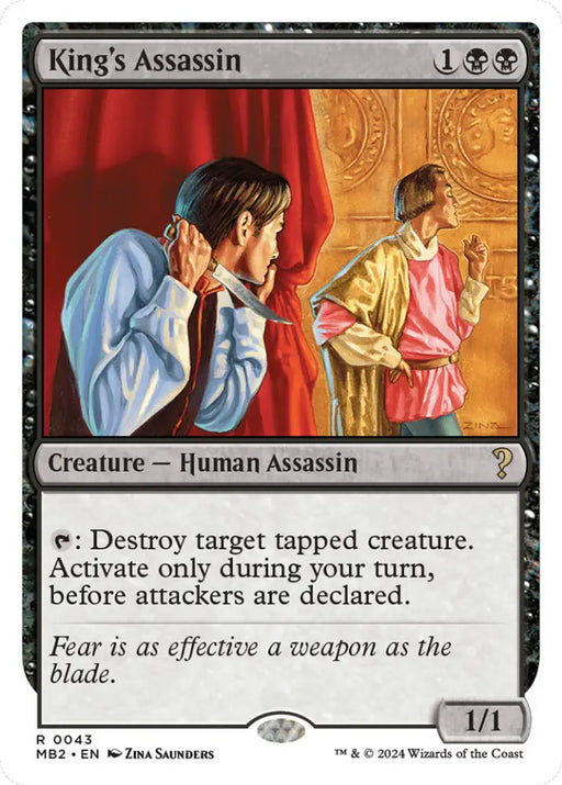 King’s Assassin (White Border) [Mystery Booster 2] - MTG Single