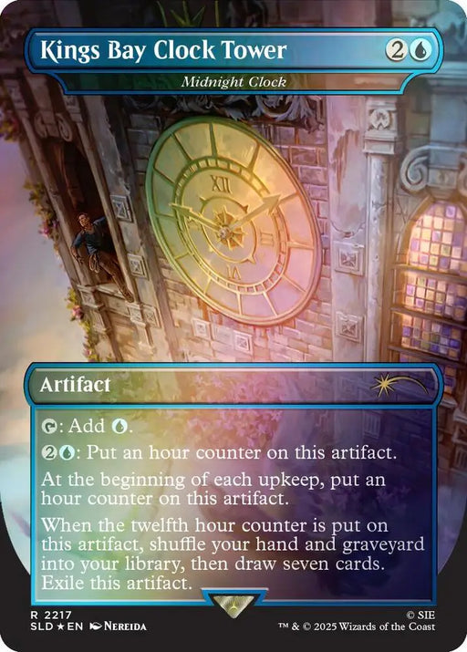 Kings Bay Clock Tower - Midnight Clock (Rainbow Foil) (2217) [Secret Lair Drop]