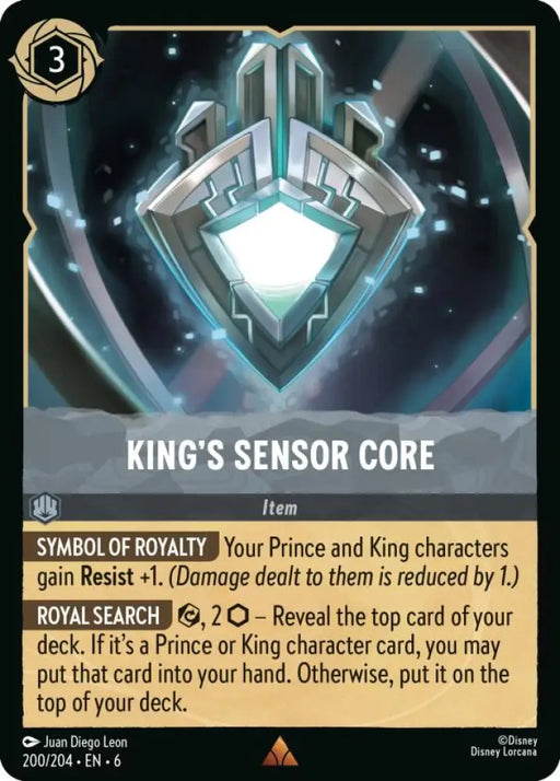King’s Sensor Core (200/204) [Azurite Sea] - Lorcana Single