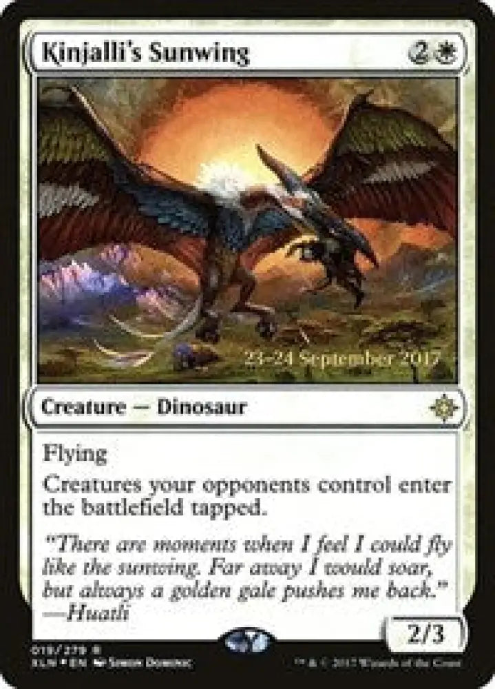 Kinjalli's Sunwing (19) [Prerelease Cards]