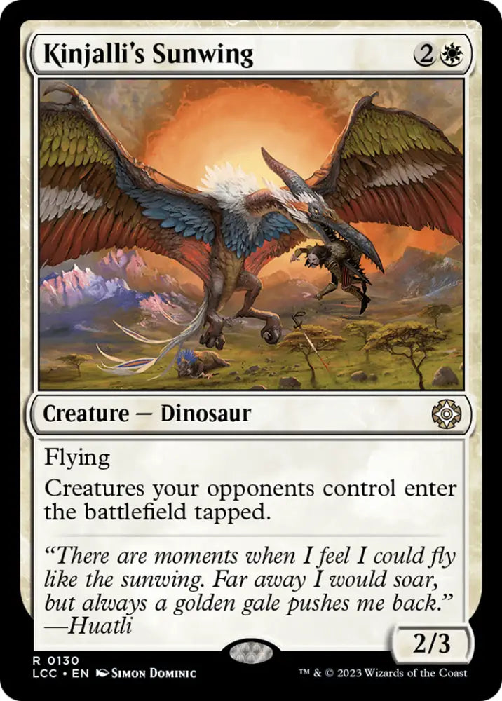 Kinjalli’s Sunwing [The Lost Caverns of Ixalan Commander] - MTG Single