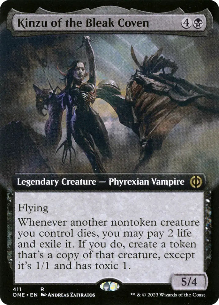 Kinzu of the Bleak Coven (Extended Art) [Phyrexia: All Will Be One] - MTG Single