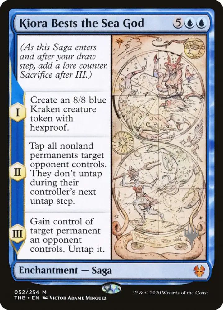 Kiora Bests the Sea God (Promo Pack) [Theros Beyond Death Promos] - MTG Single