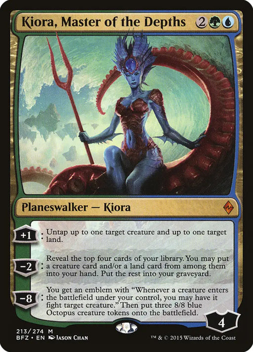 Kiora Master of the Depths [Battle for Zendikar] - MTG Single