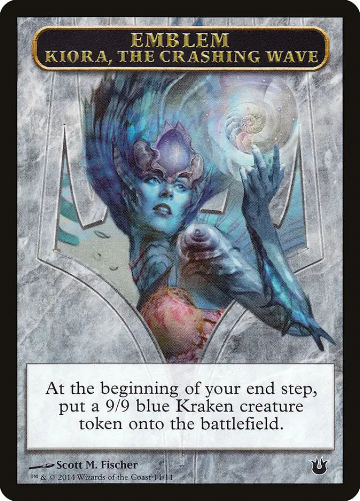 Kiora the Crashing Wave Emblem [Born of the Gods Tokens] - MTG Single