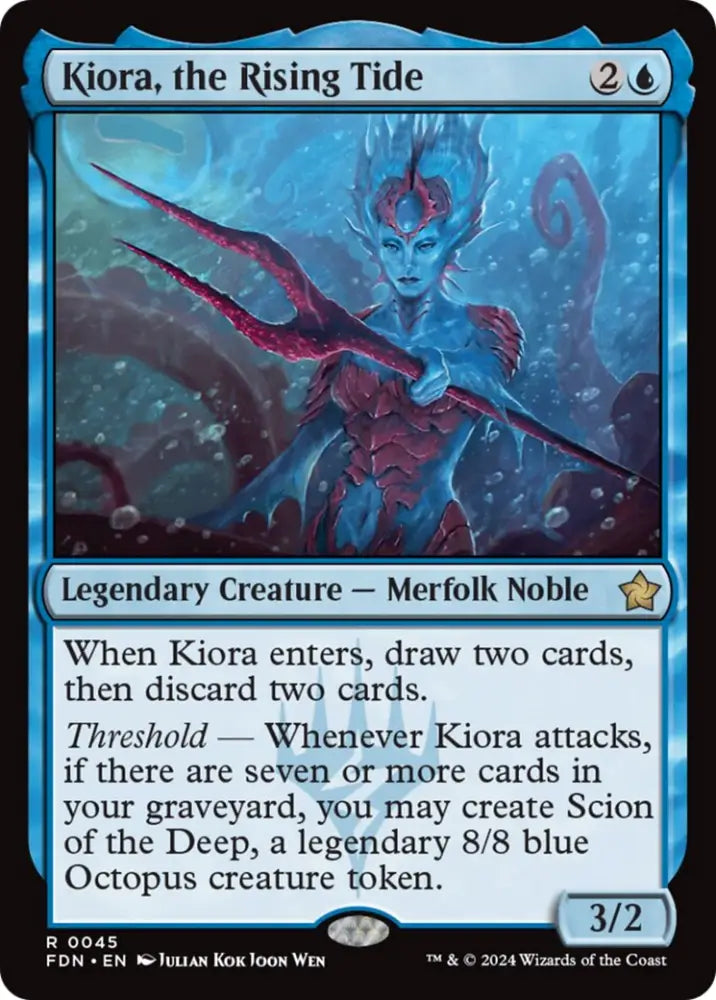 Kiora the Rising Tide [Foundations] - MTG Single