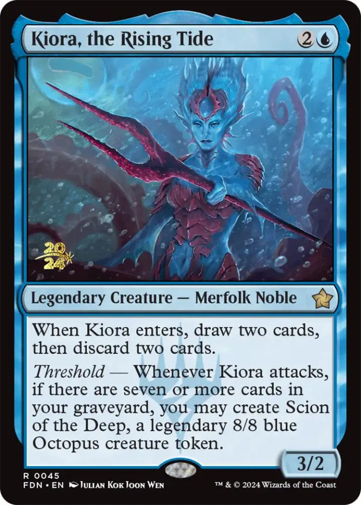 Kiora the Rising Tide [Foundations Prerelease Promos] - MTG Single