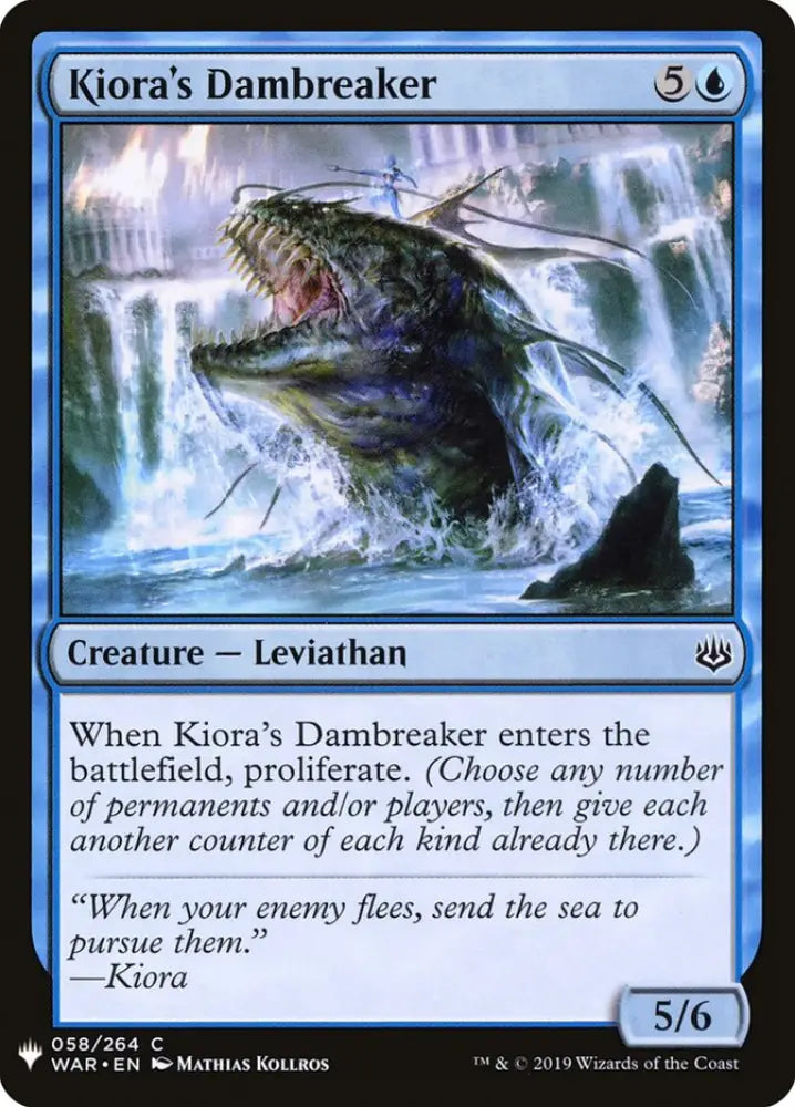 Kiora’s Dambreaker [Mystery Booster] - MTG Single