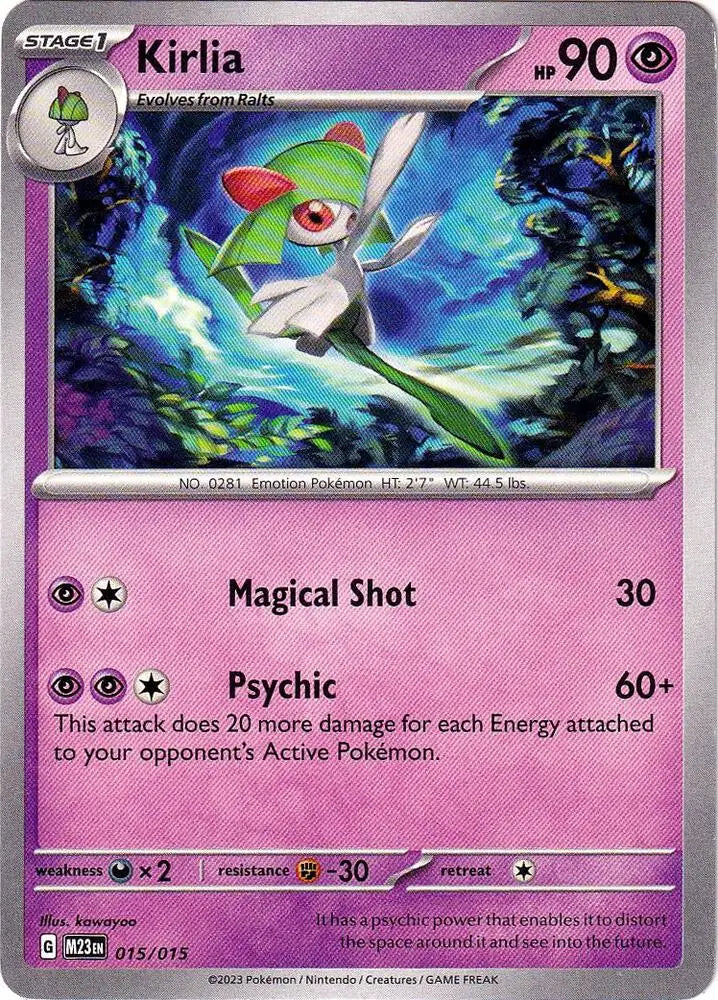 Kirlia (015/015) [McDonald’s Promos: 2023 Collection] - Pokemon Single