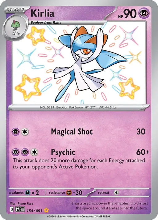 Kirlia (154/091) [Scarlet & Violet: Paldean Fates] - Pokemon Single