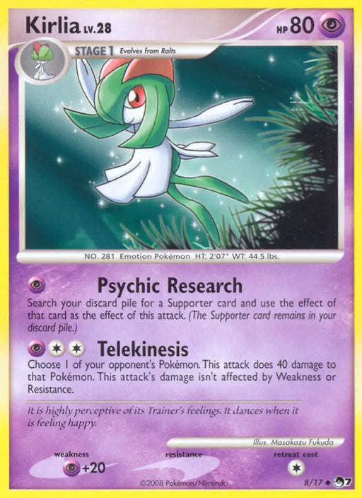Kirlia (8/17) [POP Series 7] - Pokemon Single