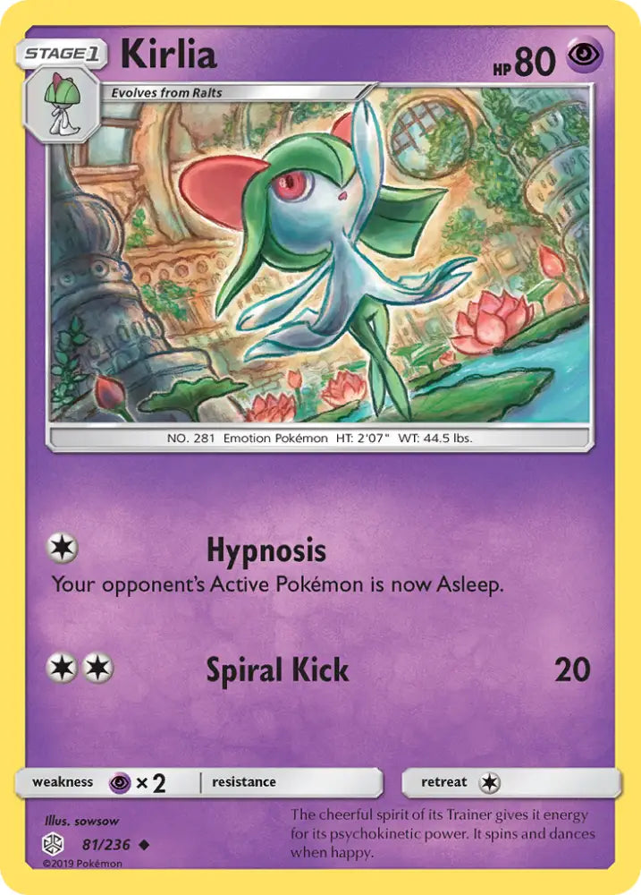 Kirlia (81/236) [Sun & Moon: Cosmic Eclipse] - Pokemon Single