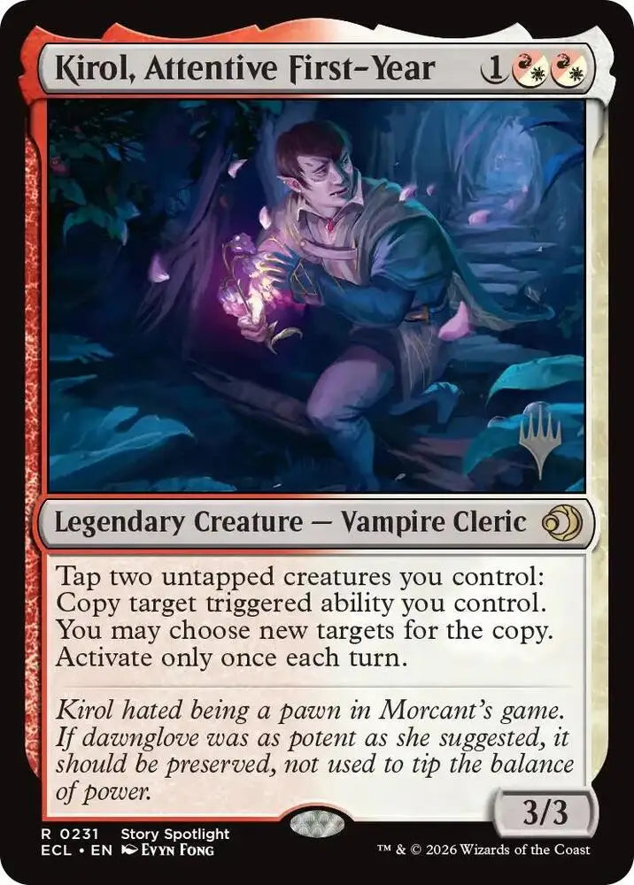 Kirol, Attentive First-Year (231) [Lorwyn Eclipsed Promos]