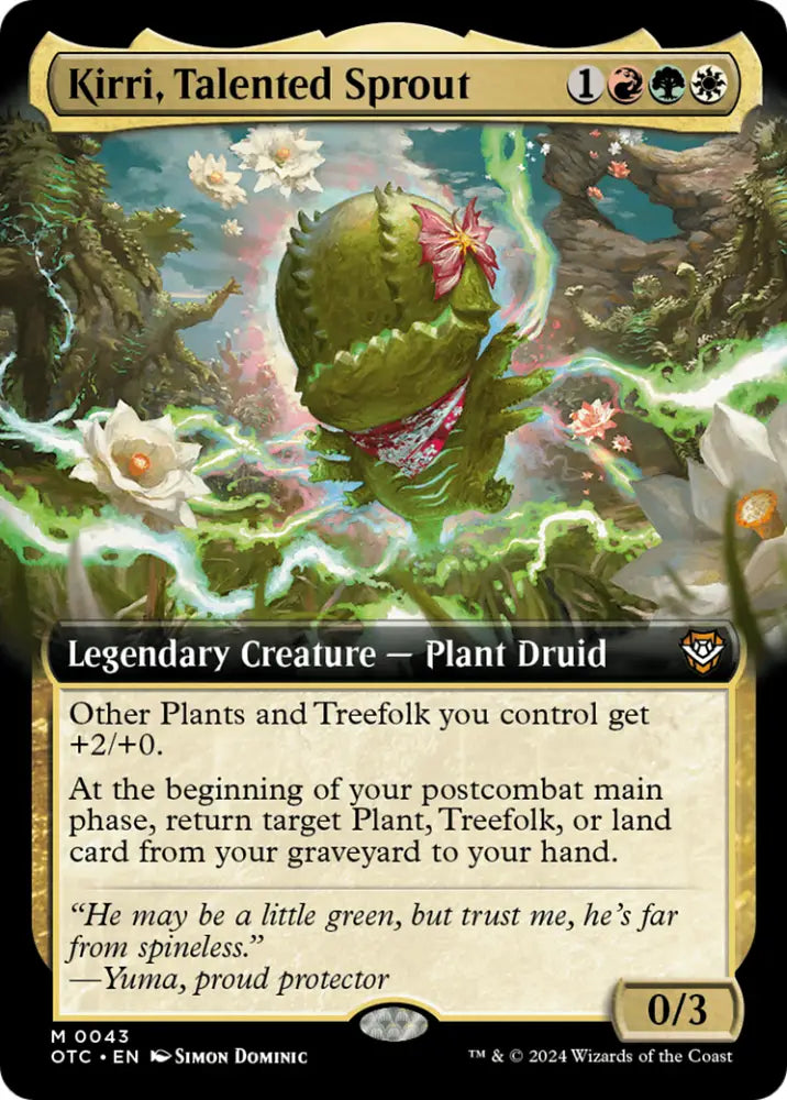 Kirri Talented Sprout (Extended Art) [Outlaws of Thunder Junction Commander] - MTG Single