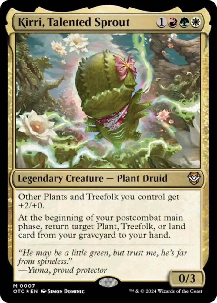 Kirri Talented Sprout [Outlaws of Thunder Junction Commander] - MTG Single