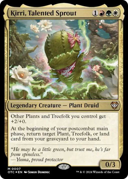 Kirri Talented Sprout [Outlaws of Thunder Junction Commander] - MTG Single