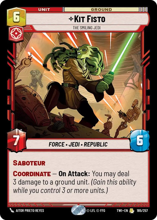 Kit Fisto - The Smiling Jedi (165/257) [Twilight of the Republic] - Star Wars: Unlimited Single