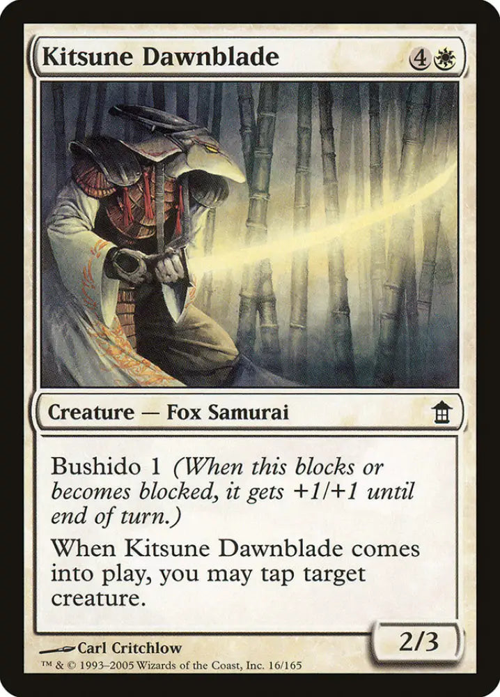 Kitsune Dawnblade [Saviors of Kamigawa] - MTG Single