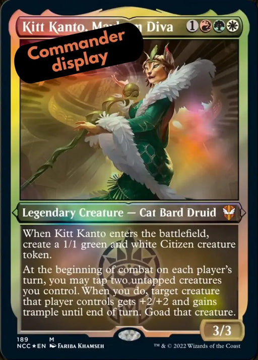 Kitt Kanto Mayhem Diva (Display Commander) [Streets of New Capenna Commander] - MTG Single