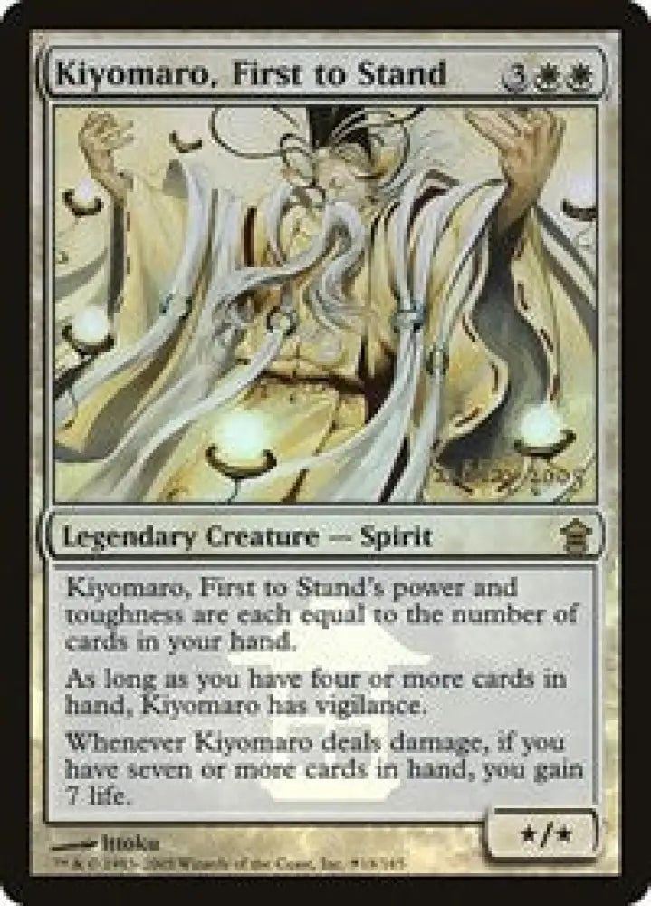 Kiyomaro, First to Stand (18) [Prerelease Cards]