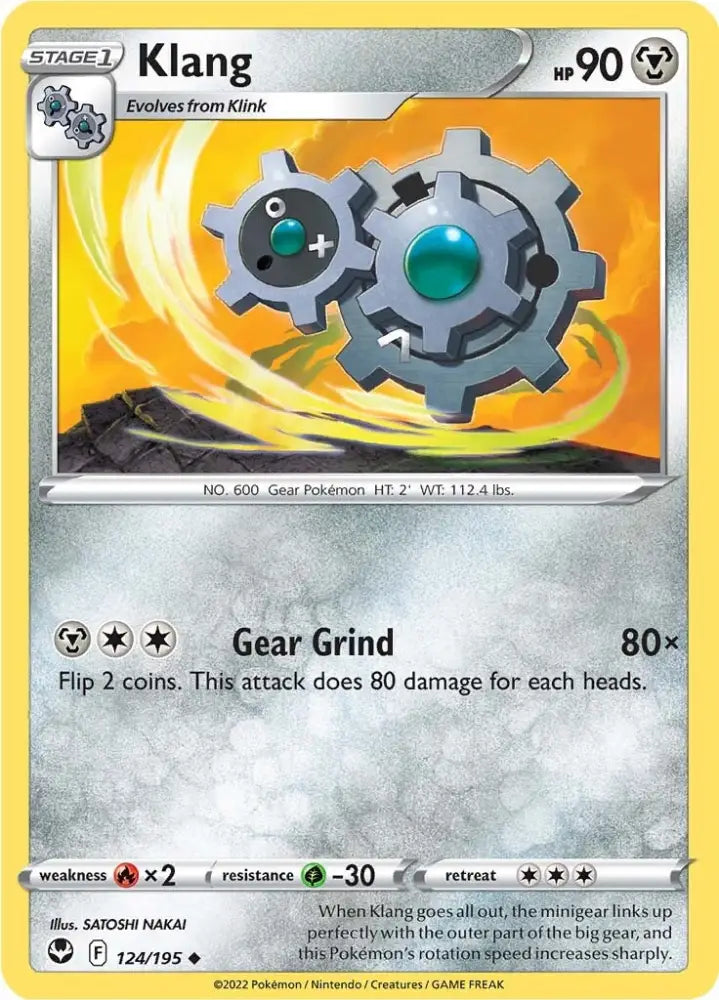 Klang (124/195) [Sword & Shield: Silver Tempest] - Pokemon Single