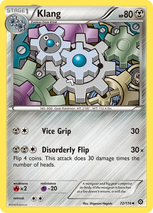 Klang (72/114) [XY: Steam Siege] - Pokemon Single