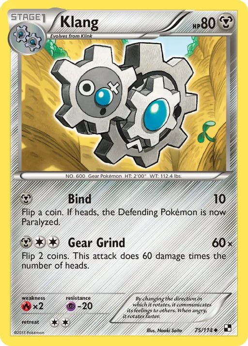 Klang (75/114) [Black & White: Base Set] - Pokemon Single
