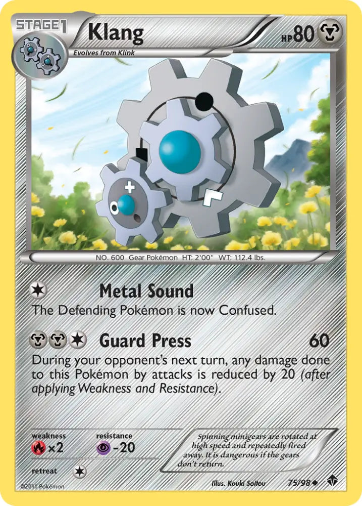 Klang (75/98) [Black & White: Emerging Powers] - Pokemon Single