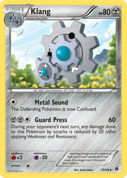 Klang (75/98) [Black & White: Emerging Powers] - Pokemon Single