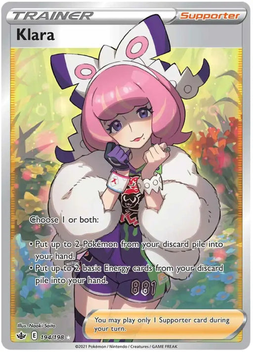 Klara (194/198) [Sword & Shield: Chilling Reign] - Pokemon Single