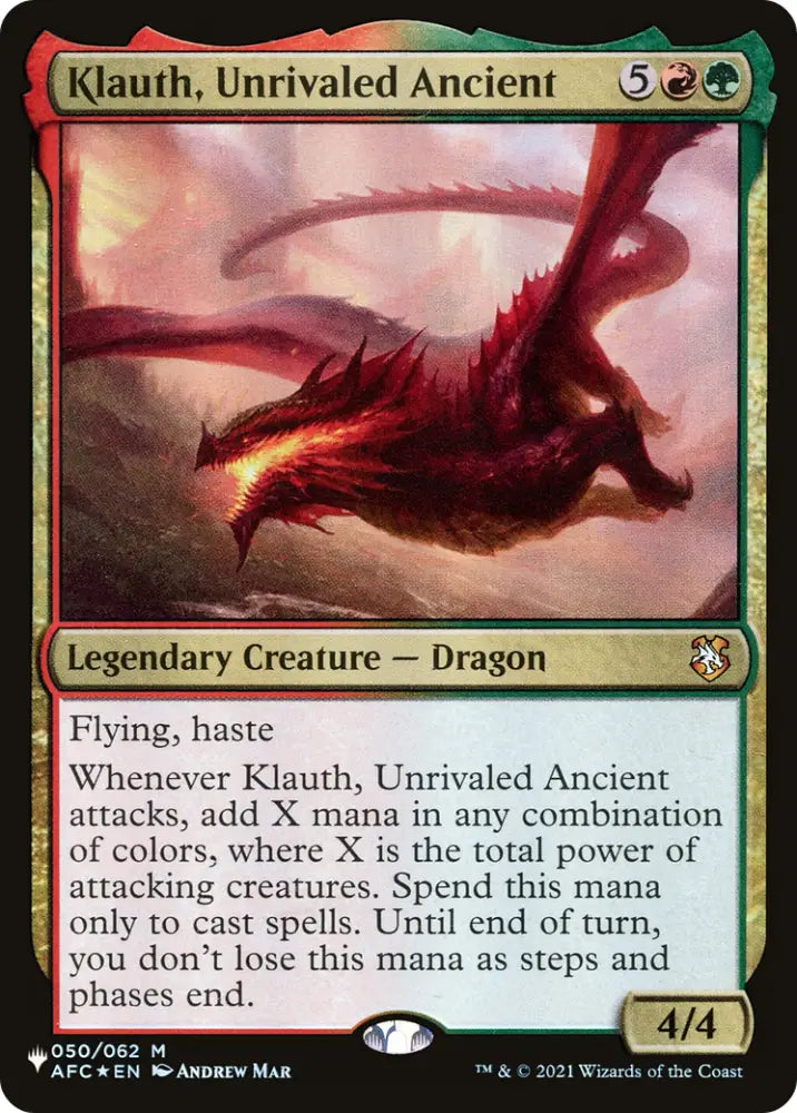 Klauth Unrivaled Ancient [The List] - MTG Single
