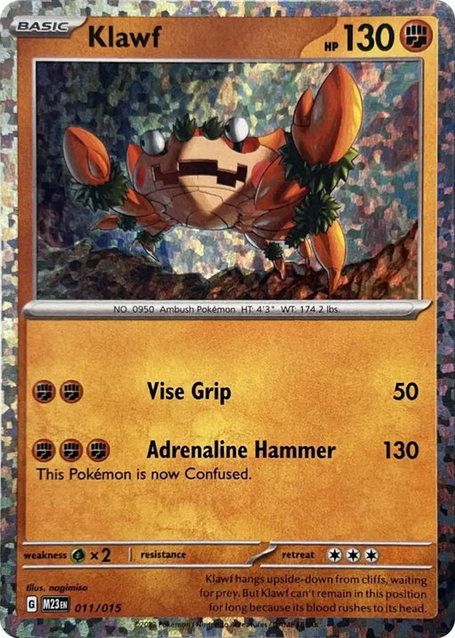 Klawf (011/015) [McDonald’s Promos: 2023 Collection] - Pokemon Single