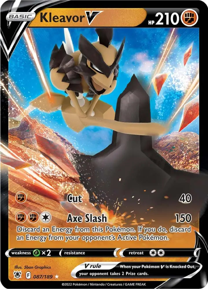 Kleavor V (087/189) [Sword & Shield: Astral Radiance] - Pokemon Single