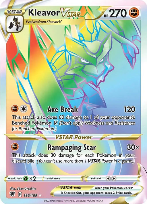 Kleavor VSTAR (196/189) [Sword & Shield: Astral Radiance] - Pokemon Single