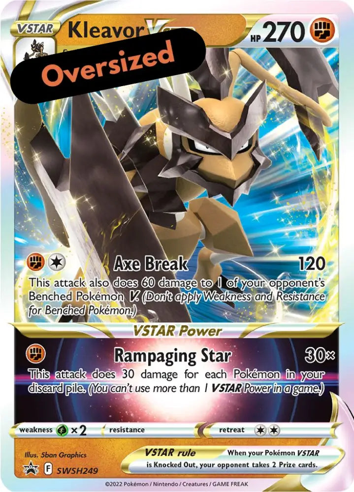 Kleavor VSTAR (SWSH249) (Jumbo Card) [Sword & Shield: Black Star Promos] - Pokemon Single