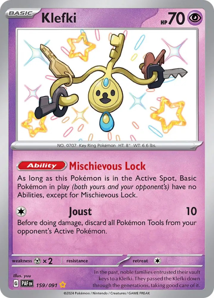 Klefki (159/091) [Scarlet & Violet: Paldean Fates] - Pokemon Single