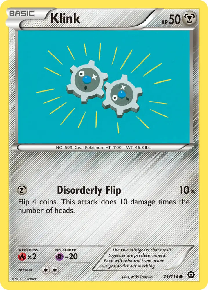 Klink (71/114) [XY: Steam Siege] - Pokemon Single