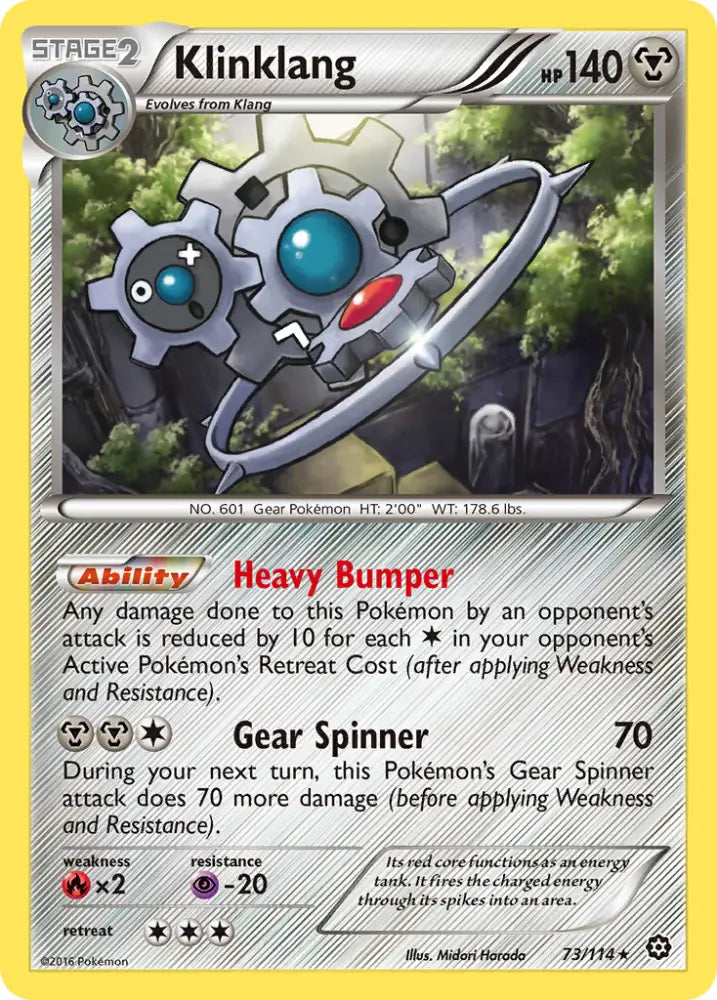 Klinklang (73/114) [XY: Steam Siege] - Pokemon Single